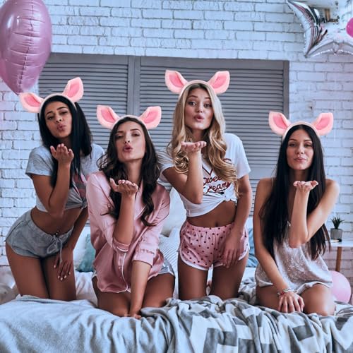 NUOGUAYI Tier Haarreifen, Cartoon Party Schwein Haarreif, Haarreif Damen Tier, Haarreifen Kinder, Haarschmuck, für Kinder Erwachsene, Halloween Karneval Cosplay Mottoparty