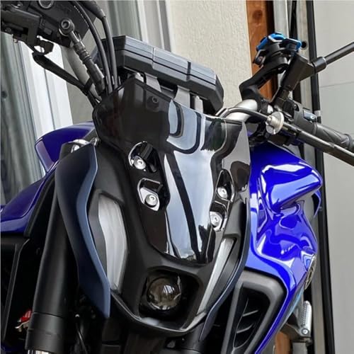 Déflecteurs de pare-brise moto MT07 réduction bruit vent et turbulences
