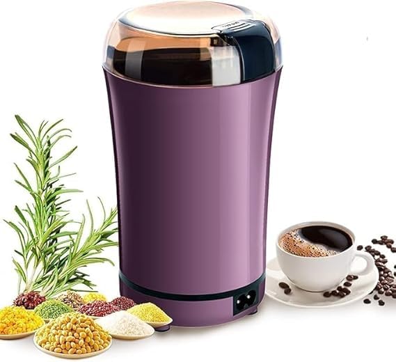 Image of Spice Grinder Portable -Electric Grain Mill Grinder Stainless Steel Dry Grain Spices Cereals Seasonings Coffee Bean Grinder Machine