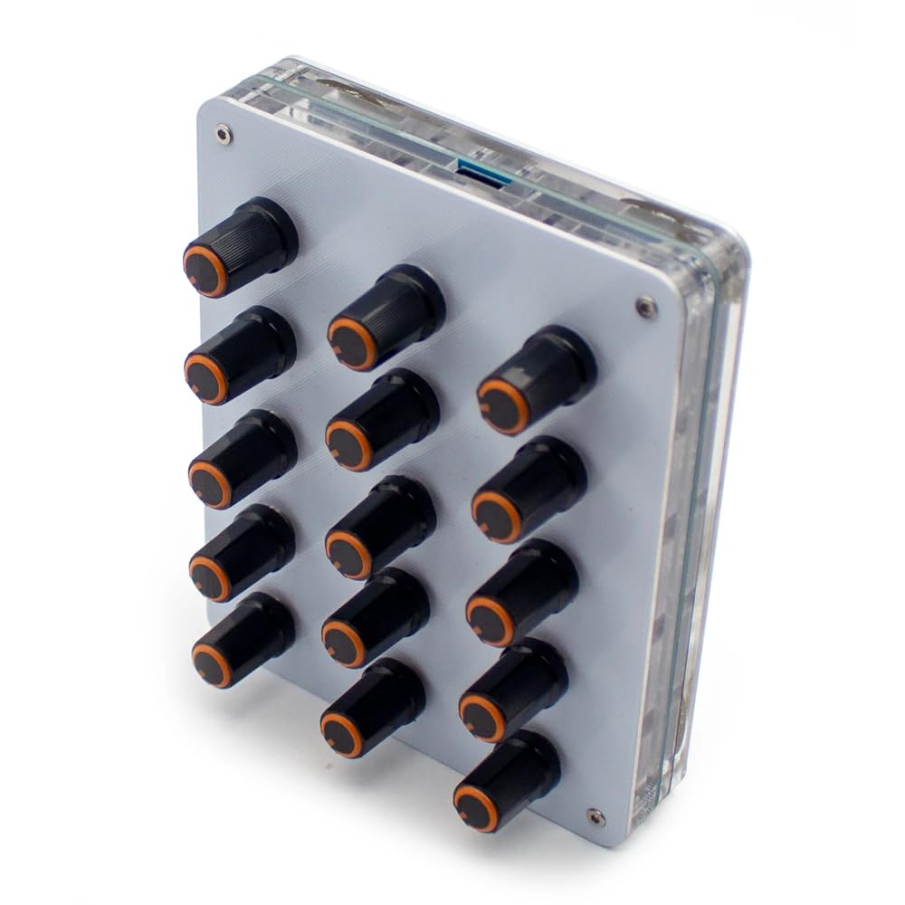 Controlador MIDI CC de 15 Perillas con Mapeo Personalizable, Control DAW USB-C para Producción Musical