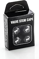 Vista 2 de Ford Bronco - Tapones de válvula de neumático de plástico negro (paquete de 5)