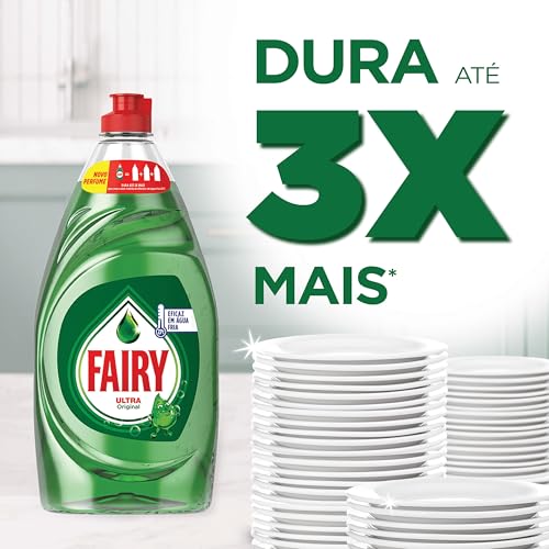 Miniatura 3 de Fairy Ultra Poder Original Líquido Lavavajillas 4 x 900ml | Fórmula Efectiva Que Deja Los Platos Relucientes, Impresionante Poder Antigrasa