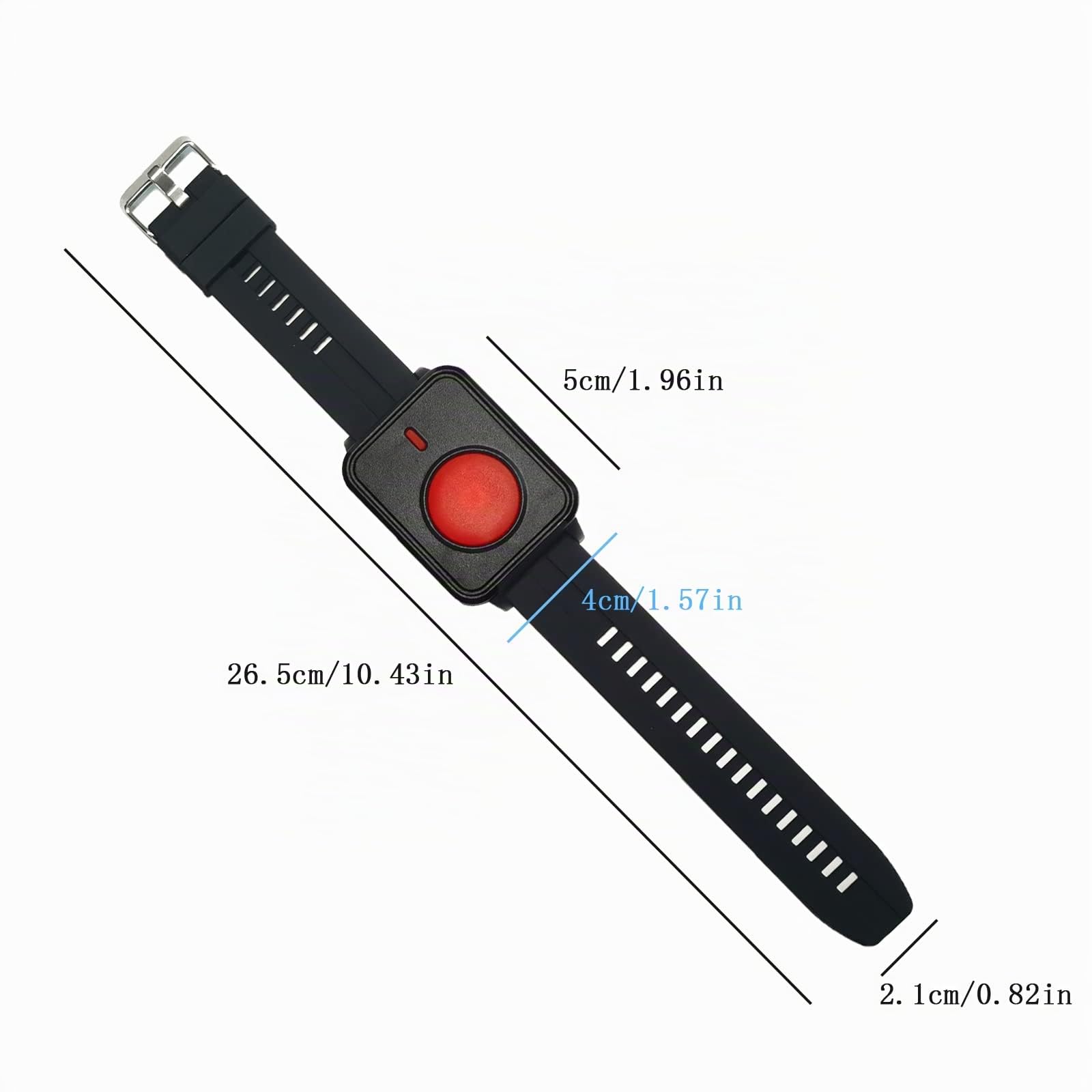 Pulsante Salvavita Anziani Senza Fili Pulsante Emergenza Cercapersone per Anziani Sistema Allarme per Monitoraggio Casa/Pazienti/Disabili con 1 Display Cicalino + 2 Polso Pulsanti
