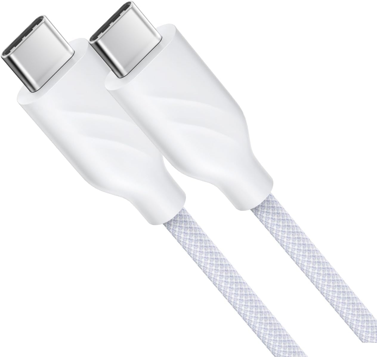 Wolf 8-in-1 USB-C Hub & 3ft White Nylon Braided USB-C Cable image 3