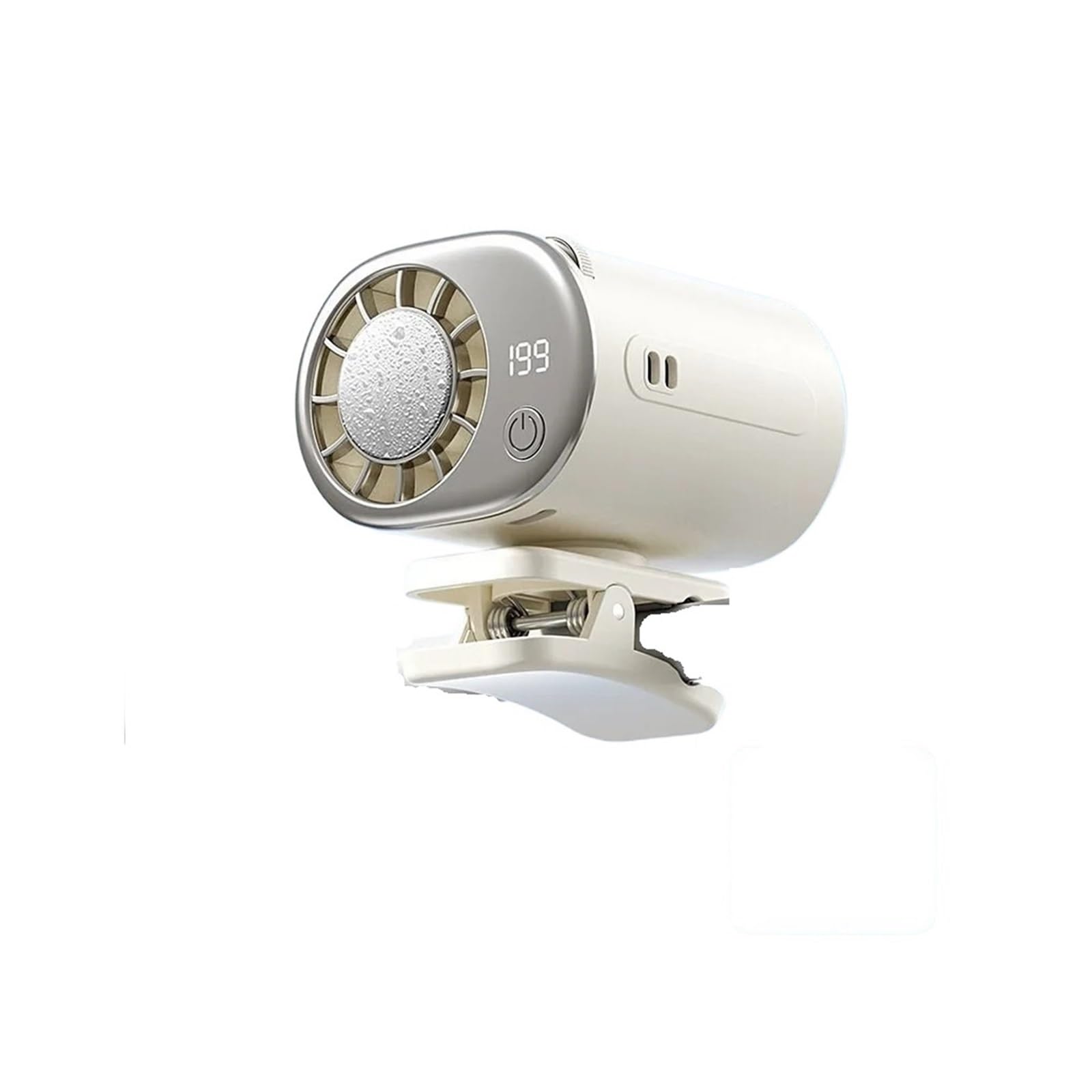 Ventilador de clip portátil con 199 velocidades y batería recargable por USB