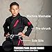 Elite Sports IBJJF Ultra Light BJJ Brazilian Jiu Jitsu Gi for Kids with Preshrunk Fabric and Free Belt