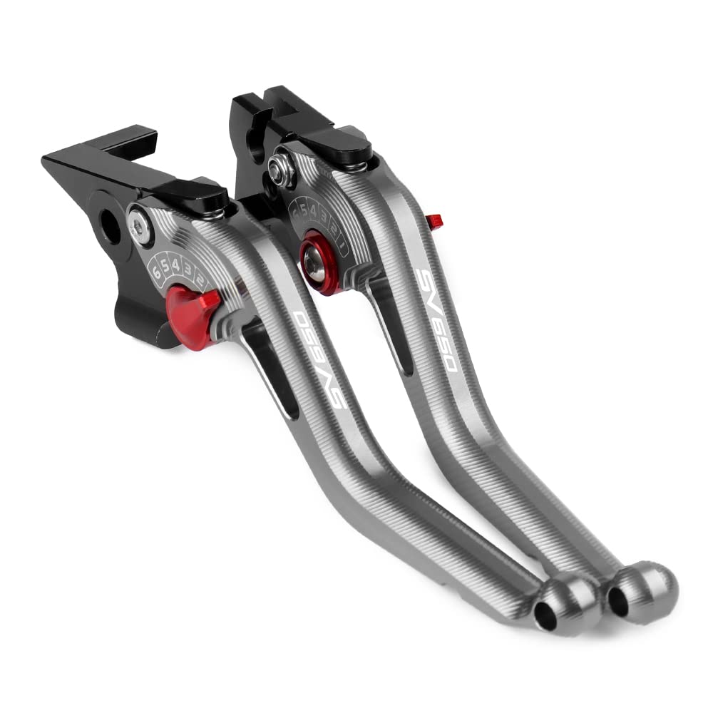 Pour SV650/X SV 650 2016 2017-2022 Levier d'embrayage et Frein, Aluminium Levier Frein Embrayage Moto Réglable