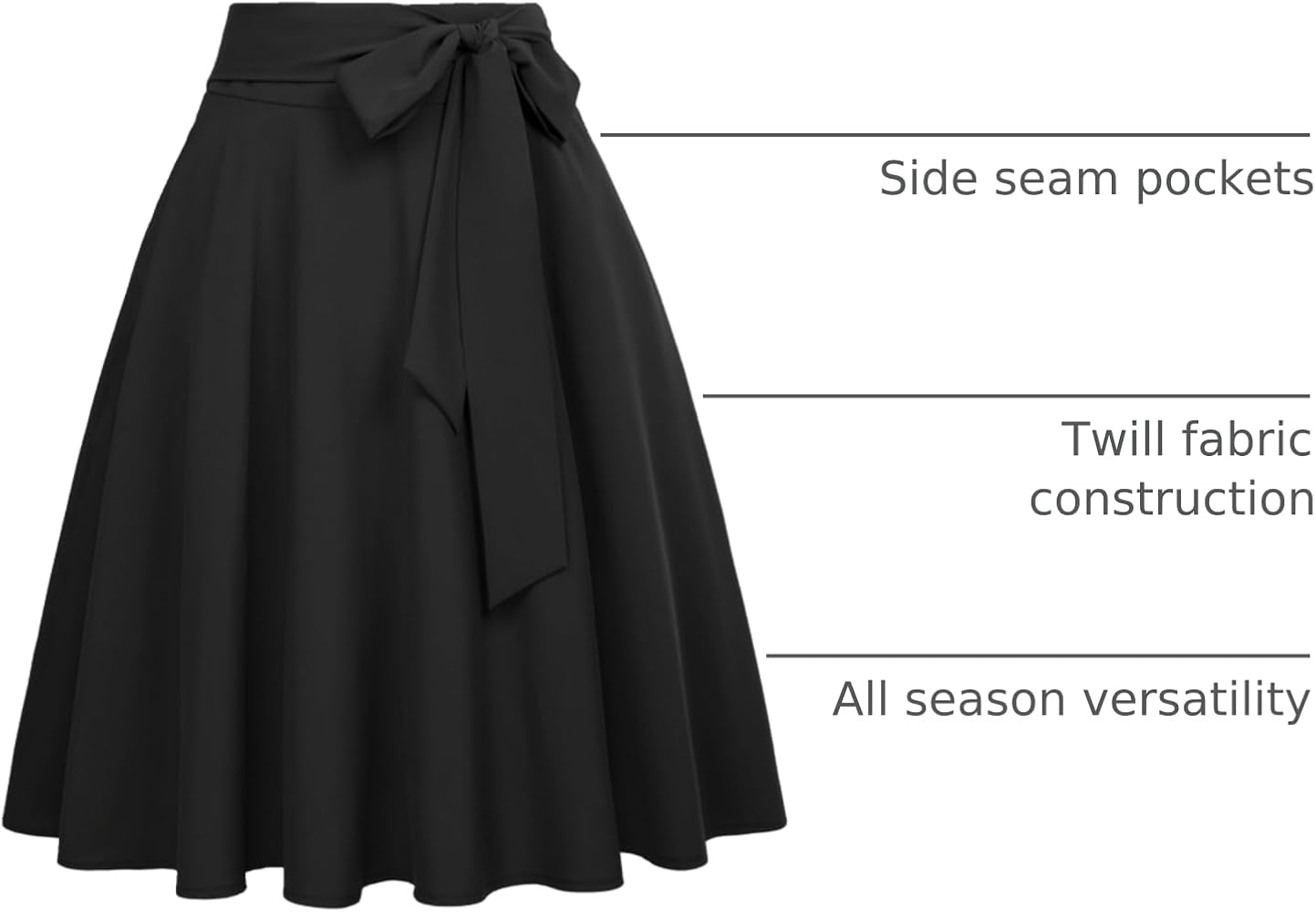 Amazon.com: Belle Poque Women's Basic Versatile Flared Casual High