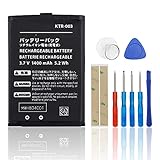 SwarKing Replacement Battery Compatible with KTR-003 New Nintendo3DS N3DS with Toolkit
