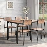 Esthétique minimaliste pour une ambiance apaisante : Avec ses lignes épurées et son design sobre, cet ensemble table et chaises 4 personnes s’harmonise facilement avec tous les styles d’intérieur. Il crée une atmosphère chaleureuse et ordonnée, parfaite pour prendre un petit-déjeuner en famille ou savourer un verre en toute tranquillité.