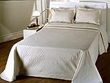 Fabricado en Portugal. COLCHA FINA BEIGE fácil lavado. mod. Duda. Varias medidas. 250x270 (cama de 150 cm)