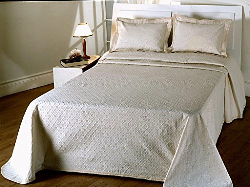 Algodonea Colcha Fina Beige fácil Lavado. Mod. Duda. Varias Medidas. 240x270 (Cama de 150 cm)