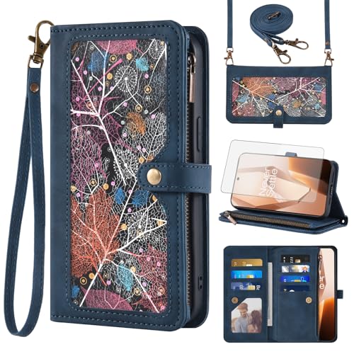 Étui portefeuille OnePlus 13 5G : protection cuir rabat porte-carte et fermeture éclair