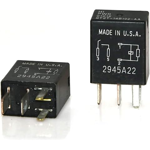 2 Pack 4 Pin Multi-Function Relay 8T2T-14B192-AA Cover