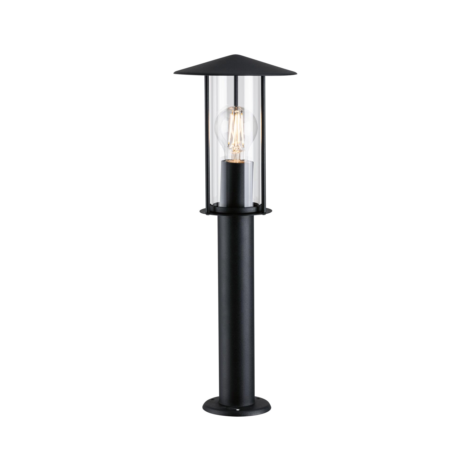 Paulmann 94397 - Lampada da esterno Classic IP44, dimmerabile, per esterni, grigio scuro, in metallo, in vetro, E27
