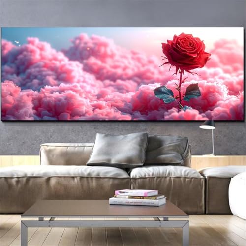 Peinture diamant rose Mefooge 80x160cm kit complet point de croix L499 pour grand décor mural