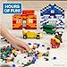 Play Platoon 400 Piece Windows, Doors, and Roof Tops Set - Building Brick Compatible Play Kit
