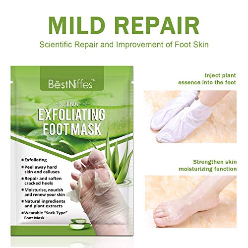 Etrsairl BLUE FINGER Foot Peel Mask Peach thumb #6