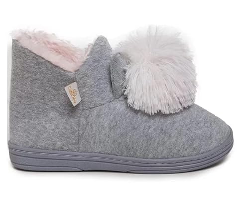 Pantufa feminina botinha cinza 37 a 38