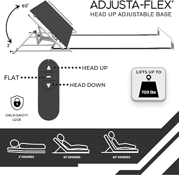 Boyd Sleep Queen Adjustable Bed Kit Turn Your Mattress & Frame Into Heads-Up Adjustable Base with Powerful Motor, Wireless Remote, Head Incline, Easy Assembly, Zero Clearance Design