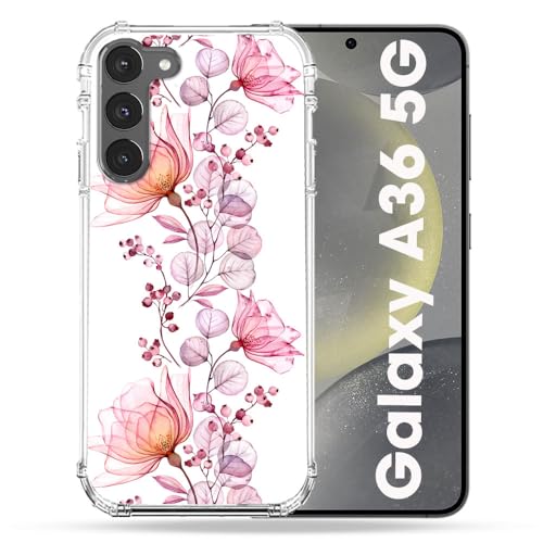Coque Samsung A36 5G fleurie Cokitec pour un style quotidien élégant