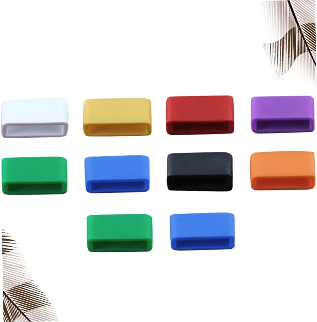 Gadpiparty 20 Pcs Watch Strap Keeper Flapper Accessories Watch Secure Rings Watchband Ring Wristband Fastener Rings