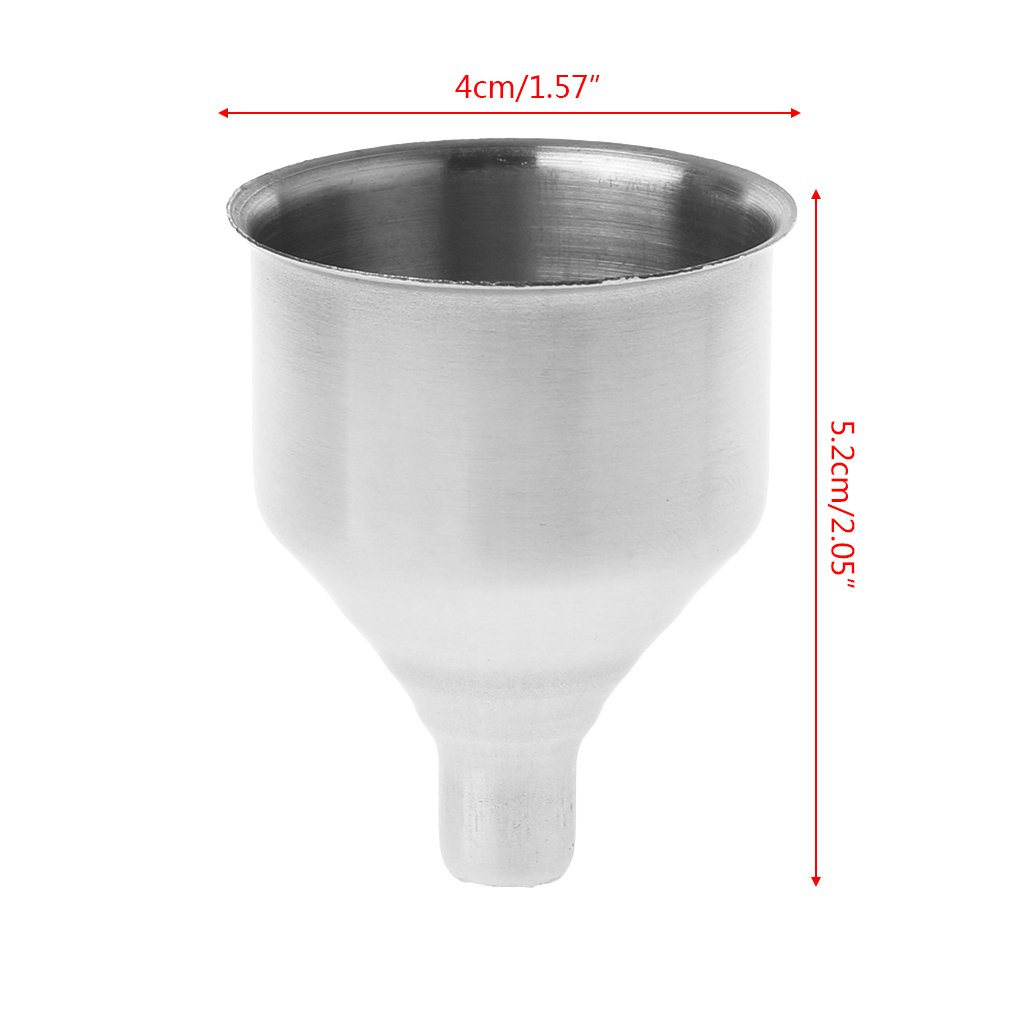 LUJIYY Stainless Steel Funnel Refill Filling Small Bottles Flasks Kitchen Spices Liquid Stainless Steel For Kitchen Made In