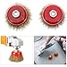 INOOMP 2 Pcs 3-inch Crimped Wire Cup Brush with 10mm Threaded Arbor, Round Wire Brush Wheels for Drill Attachment, Rust Removal and Surface Cleaning in Industrial Use