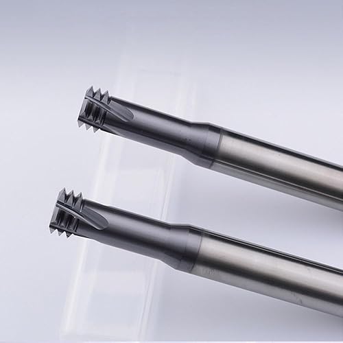 Fresa de rosca métrica Carburo sólido para acero inoxidable (1pcs M3 × 0.5)