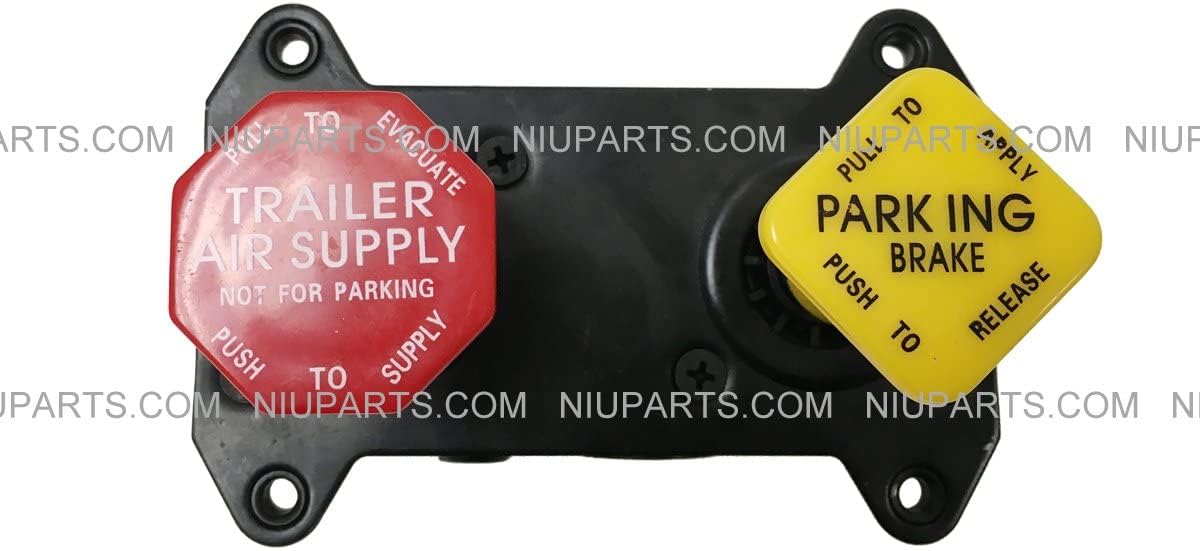 UP Dash Parking Brake Valve Covers for Peterbilt 359 379 Stainless 21018 Pair Commercial Truck