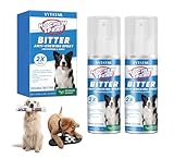 VYTATAIL 2-Pack 2-in-1 Bitter Apple Spray for Dogs: No Chew Deterrent & Hot Spot Relief, Stops Chewing Furniture & Licking, Natural Alcohol-Free Formula (3.38 fl oz)
