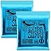 Ernie Ball P02225 Extra Slinky Nickel Wound Electric Guitar Strings, 8-38 (2 Pack)