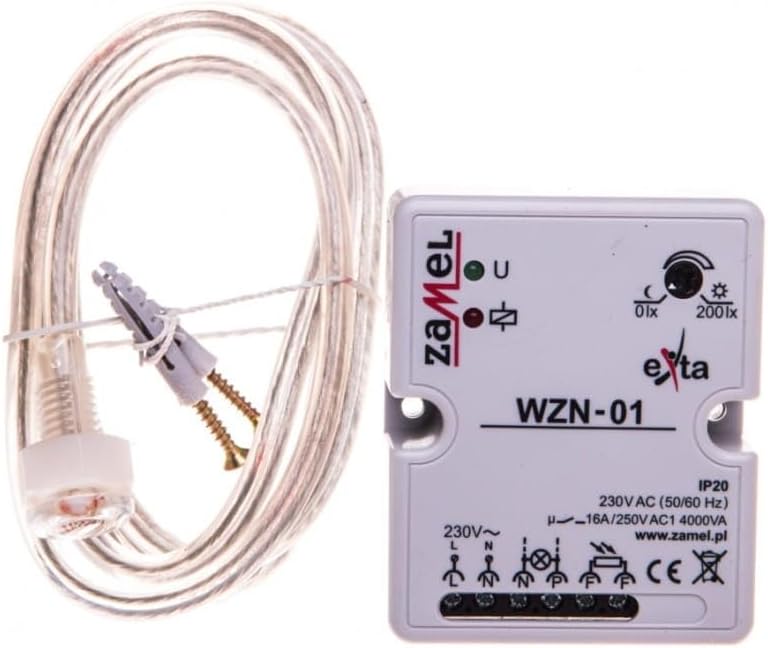 Zamel WZN-01/S1 Automatic Waterproof Dusk To Dawn Twilight Switch Relay Sensor w Probe Lightning