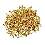 Toyvian 50組金メッキバナナプラグ オスメス 耐久性のある銅製 コネクタ プラグ 径約 バッテリー モーター接続用