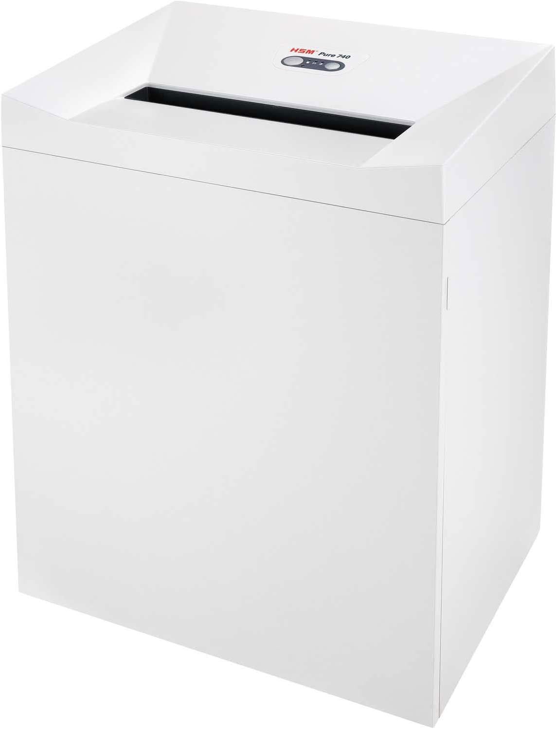 HSM Pure 740 Strip-Cut Shredder, 40-42 Sheet, 38.3 Gallon Capacity, White, HSM2371