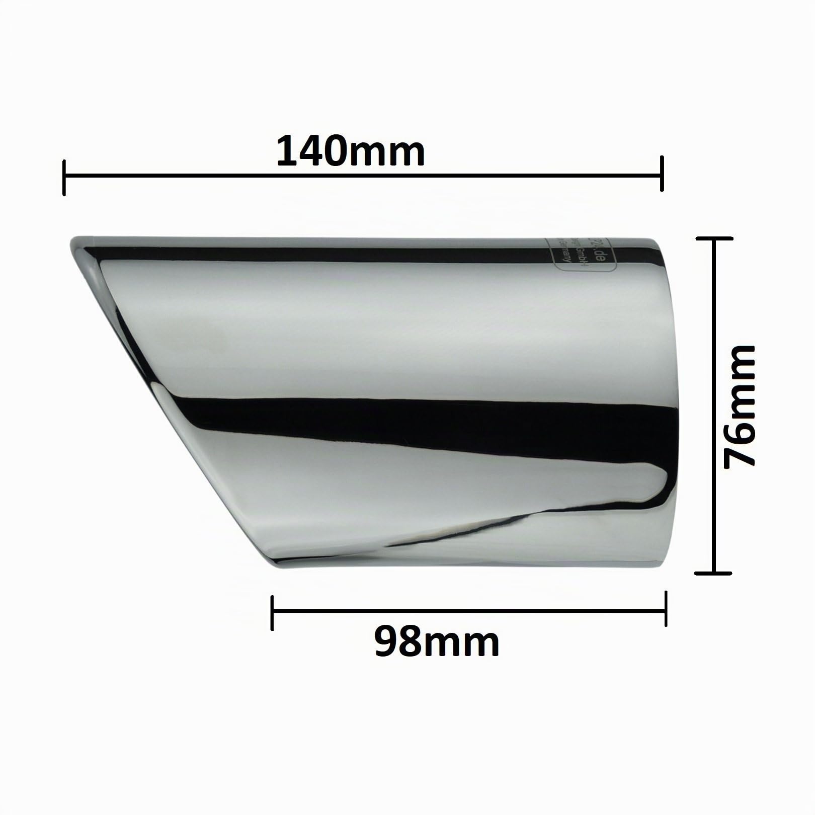 L&P A294 Embellecedor de Tubo de Escape 2 unidades Cola escape Coche de acero inoxidable - Cola de Tubo de Escape cromo y acero inoxidable pulido compatible con A4 B8 A5 8T Q5 8R Plug & Play