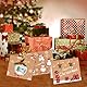 MORAINJAY 24 Grußkarten mit Umschlägen, Blankokarten Set, 6 Weihnachtsmotive, für Festtagsgrüße, Frohe Weihnachten, inkl. Aufkleber