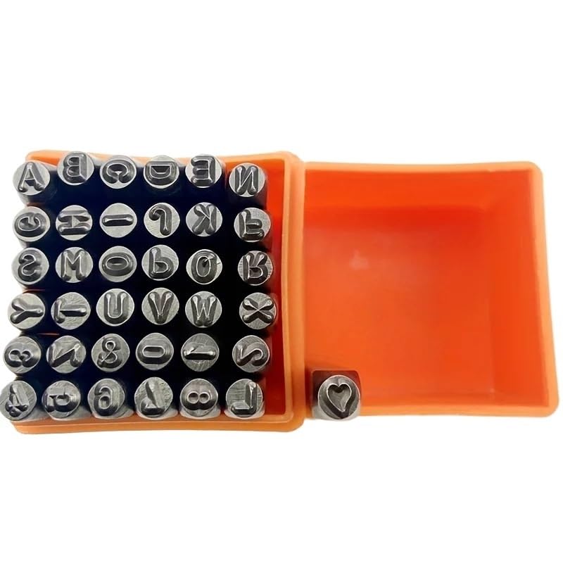 Modelos de letras de acero Punzones de números y letras acero | 1 (1/8 pulgada) 3 mm