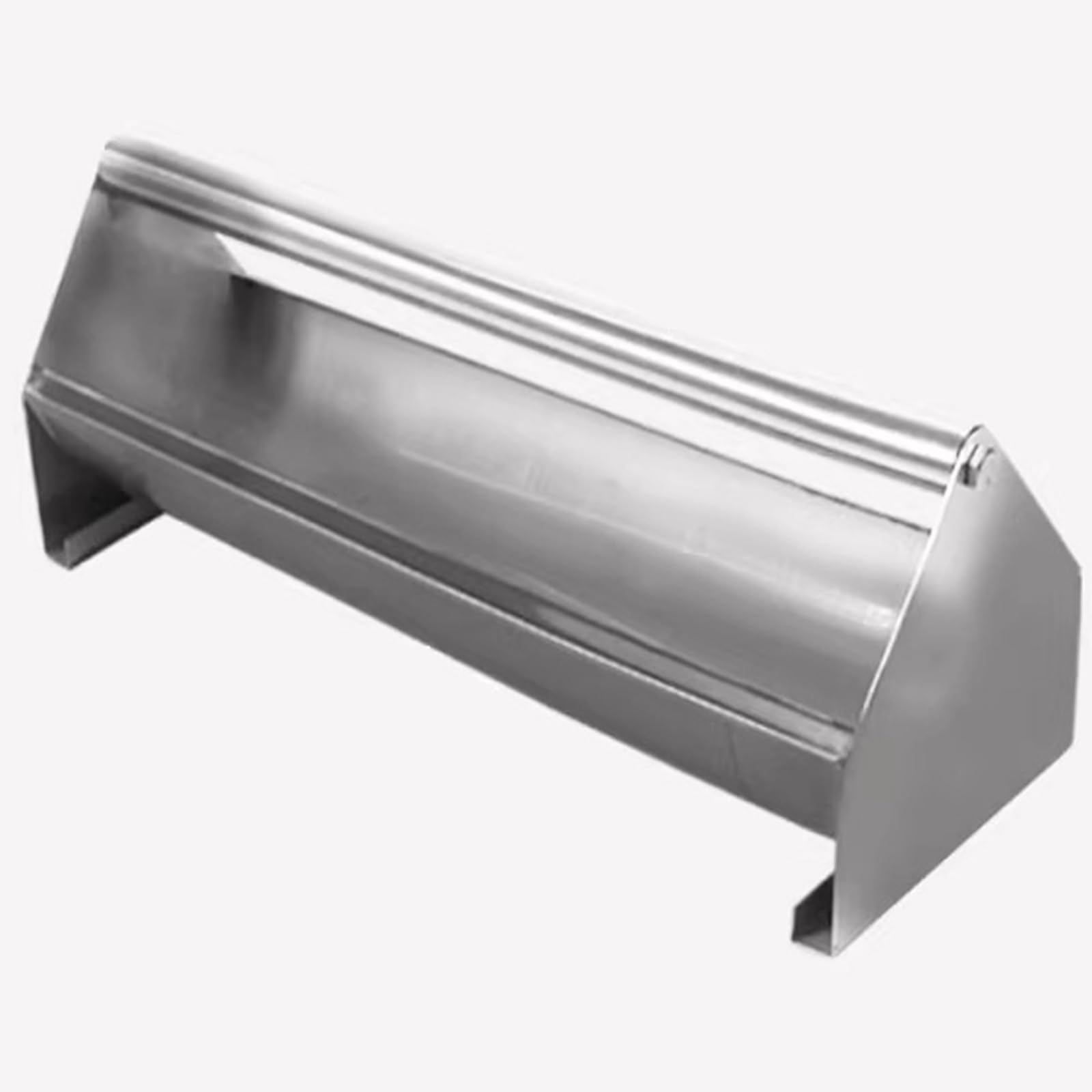 Comedero para palomas de acero inoxidable con barra transversal giratoria, comedero de doble cara para pollitos, patos y pájaros, 100 cm de largo