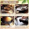 Threlaco 2 Pack carbon steel seasoning Conditioner wax Set 6 oz cast iron seasoning oil with 20 Pcs Cloths, Carbon Steel Care Set for Pan Grill Kitchen Supplies Restore Protect Maintenance #3