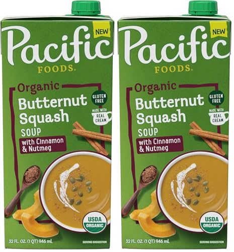Pacific Foods Organic Butternut Squash Soup With Cinnamon and Nutmeg,
