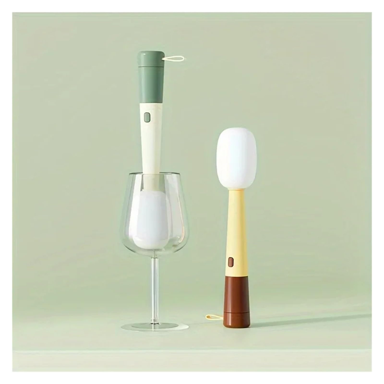 Spazzola for la pulizia della tazza da 4 pezzi | Ideale for bottiglie, tazze e superfici della cucina(Brown)
