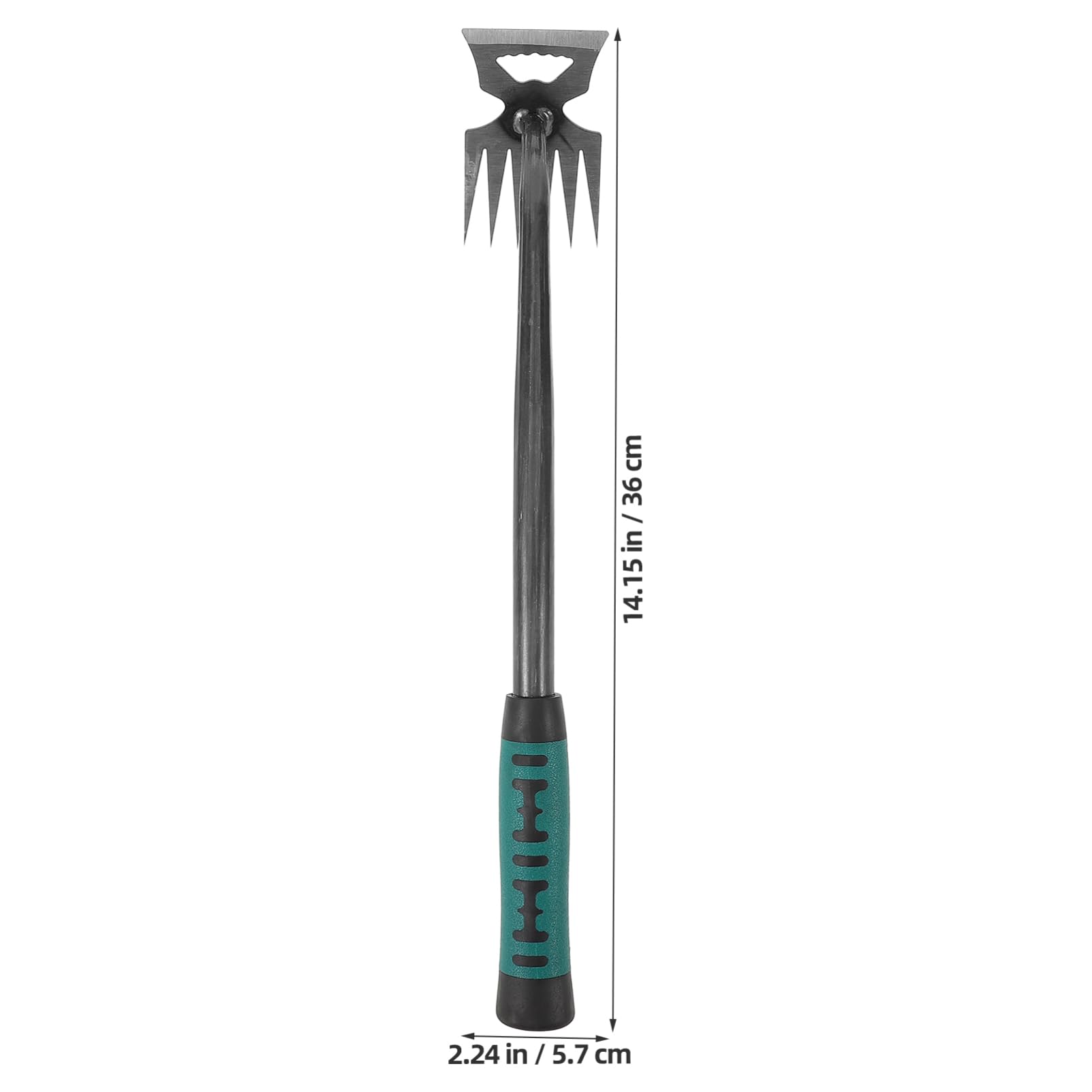Toddmomy 5pezzi Attrezzo per Giardinaggio Ergonomico Acciaio Estirpatore Erbacce con Punta Curva e Manico Antiscivolo per Rimozione delle Erbacce nel Giardino
