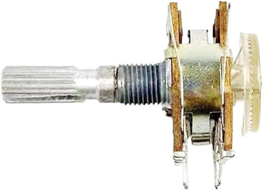 2PCS Type 16 8-pin Dual A50K With Equal Tap Stepping Sound Amplifier Volume Potentiometer Shaft Length 25MM