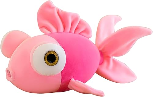 zhidiloveyou Goldfish - Peluche de pez rosa para niñas y niños, 13.78 pulgadas zhidiloveyou Goldfish - Peluche de pez rosa para niñas y niños, 13.78 pulgadas