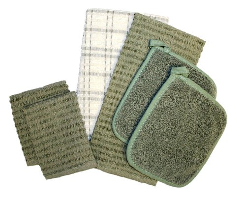 Ritz Royale Collection 6-Piece Towel Dish Cloth and Pocket Mitt K...