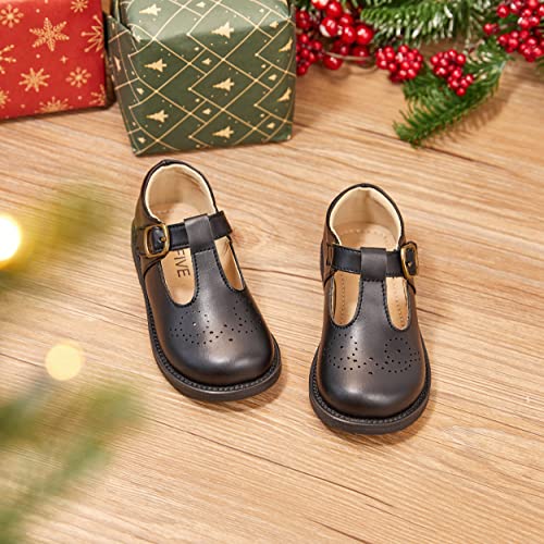 Image of GINFIVE Toddler Girls Mary Jane School Oxford Dress Flat Shoes for Wedding