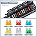 Knoweasy Pre-Wired 12V Fuse and Relay Box for Automotive Vehicles - Waterproof 11 Way ATC/ATO Fuse Block and 6 Slot 4 Pin Relay Panel | Ideal for Cars, Boats, and Marine Use