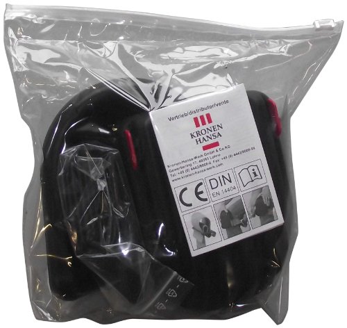 Preisvergleich Produktbild Ironside 166101 Knieschoner, schwarz aus Polyurethan Schalenform, mit Elastik-Bändern
