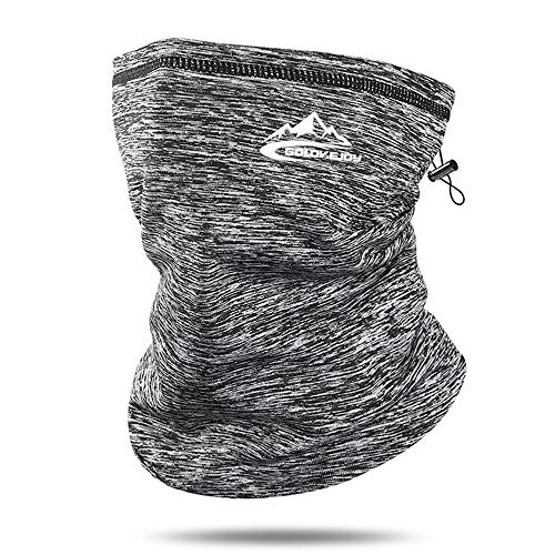 ROSAUI Winter Warm Sturmhaube Schal Gesichtsmaske Abdeckung Wärmer Wiederverwendbar Waschbar Winddicht Outdoor Motorrad Ski Radsport Maske für Damen und Herren (Hellgrau, Normal) Cover